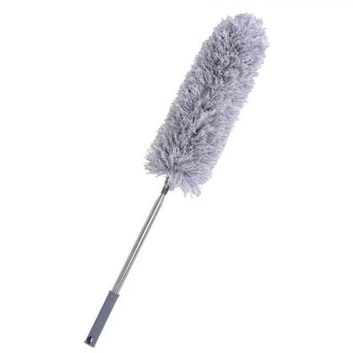 Igadgitz home Extendable Duster 245cm (96.5"), Telescopic Duster, Fluffy Microfiber Duster, Long Handled Duster with Bendable Head - Grey