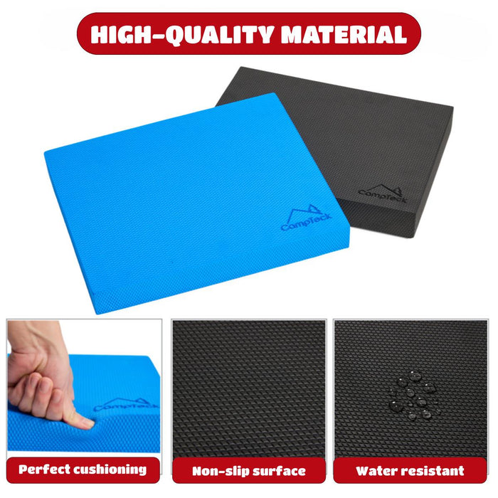 CampTeck Balance Foam Pad - Lightweight Non-Slip for Stability, Strength, Yoga Support & Core Training