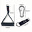 CampTeck Resistance Band Handles, Cable Machine Attachments, Exercise Machine Accessories, Gym Pull Handle (Pair) with Carabiners and Carry Bag