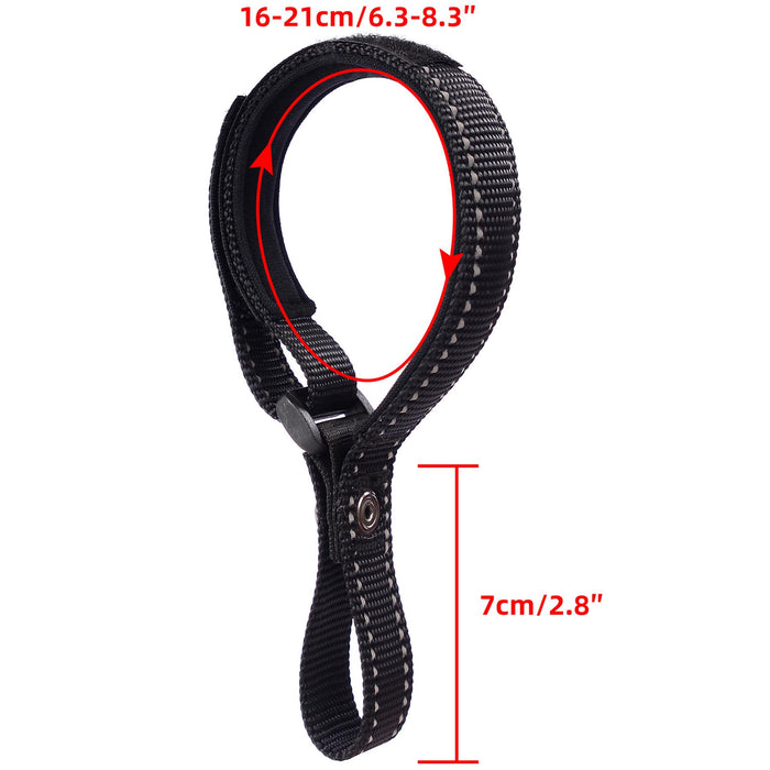 igadgitz home U7295 Adjustable Safety Dog Lead Wrist Strap, for Retractable & Standard Pet Leads - Black