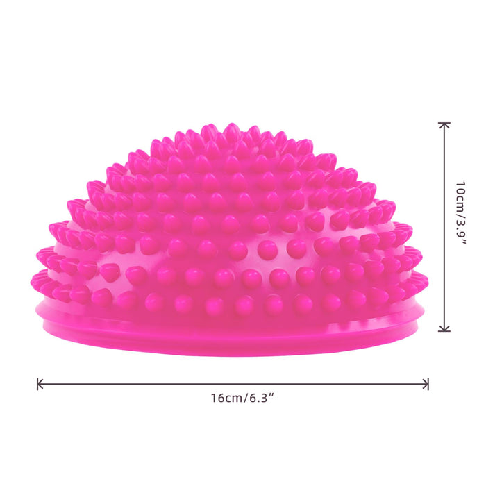 CampTeck Hedgehog Balance Pods, Half Dome Spiky Balance Balls, Balance Training Equipment with Hand Pump - 2 pack