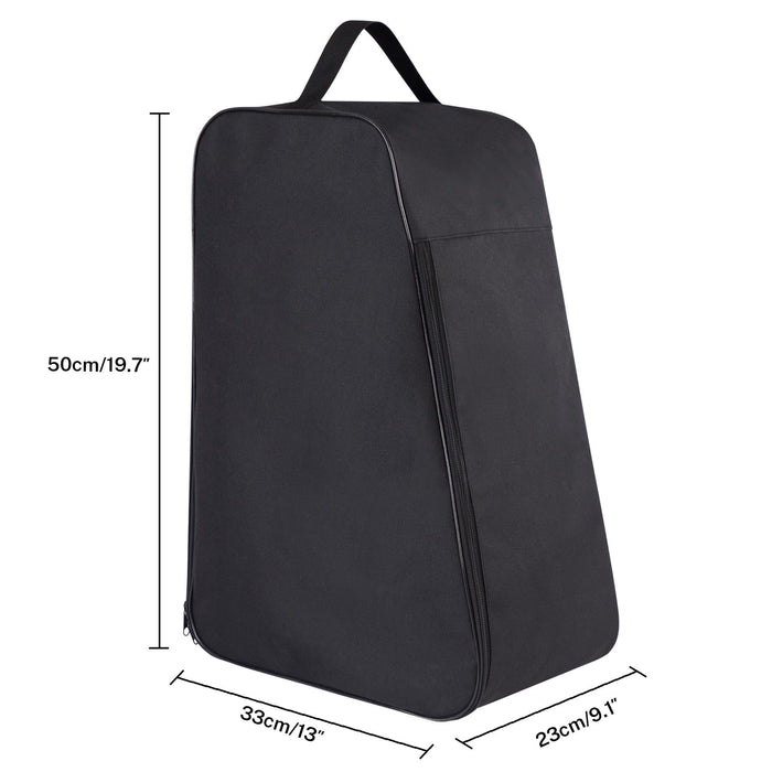 CampTeck U7314 Polyester Wellington Boot Bag, Water Resistant, Isolates Dirt, Portable, Tidy Storage - Black