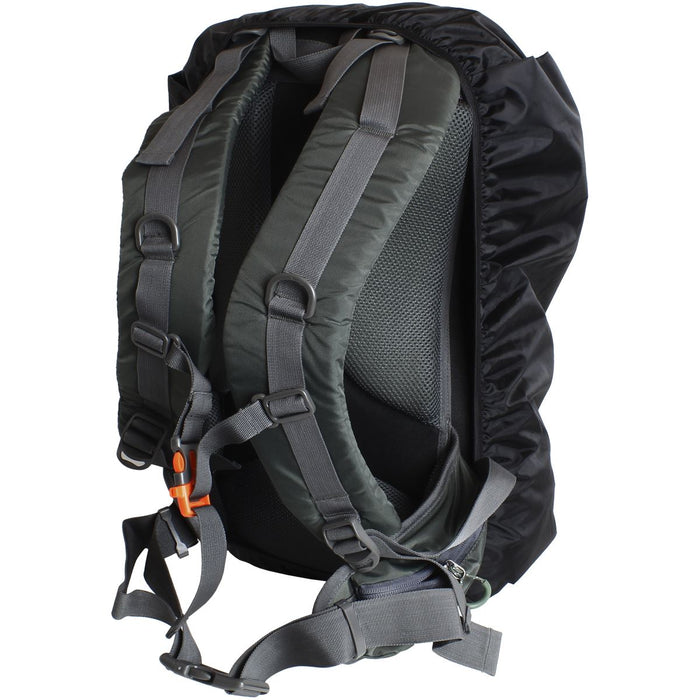 Water Resistant Rucksack Cover 20L - 35L Backpack Rain Cover - Black