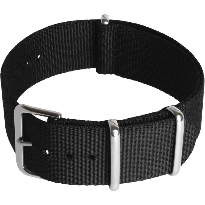 CampTeck Nylon Replacement Military NATO Watch Strap (widths 18|20|22|24mm) with Stainless Steel Pin Buckle for Spring Bar Watches