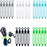igadgitz home U7276 Silicone Cable Ties, Reusable Cable Ties, Releasable Cable Ties - Multicoloured - 25 pieces