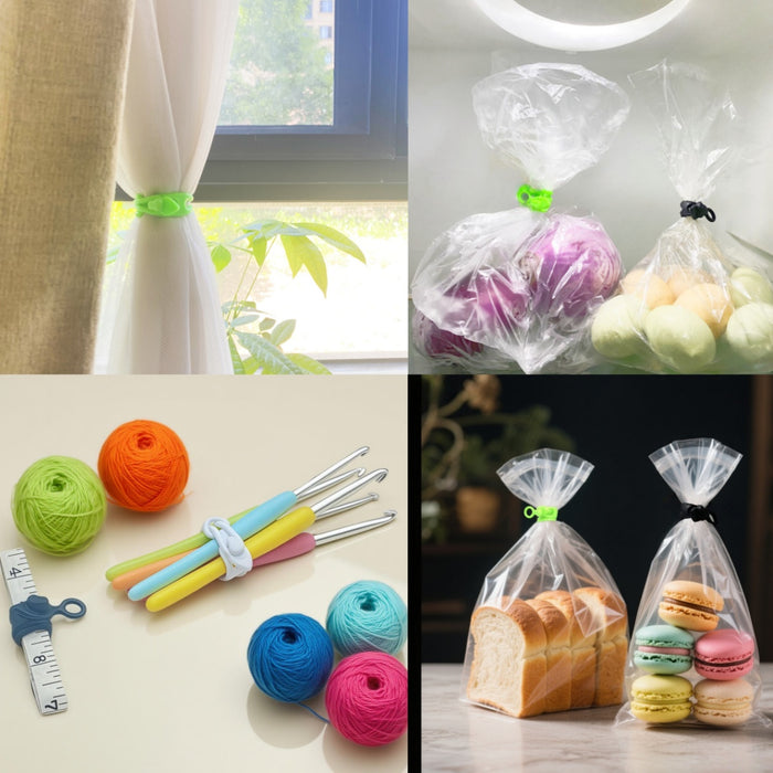igadgitz home U7276 Silicone Cable Ties, Reusable Cable Ties, Releasable Cable Ties - Multicoloured - 25 pieces