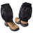 CampTeck U7311 Waterproof Ankle Gaiters - Durable, Windproof, Lightweight with Zipper & Adjustable Strap - Unisex - Black