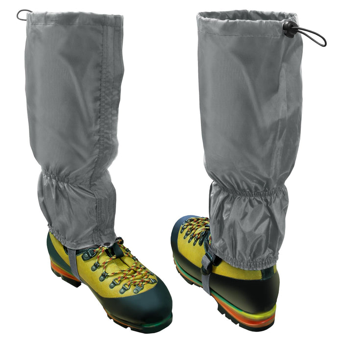 CampTeck Waterproof Walking Gaiters Polyester (One Size Fits All) Hiking, Walking, Orienteering, Mountaineering, Climbing, Hunting, Snow or Wet Outdoor Adventure - 1 Pair