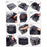 igadgitz home U7254 Knitting Bag, Yarn Storage Bag, Crochet Bag, Wool Storage Bag, Knitting Storage Organiser with Shoulder Strap 124cm (48.8") - Grey