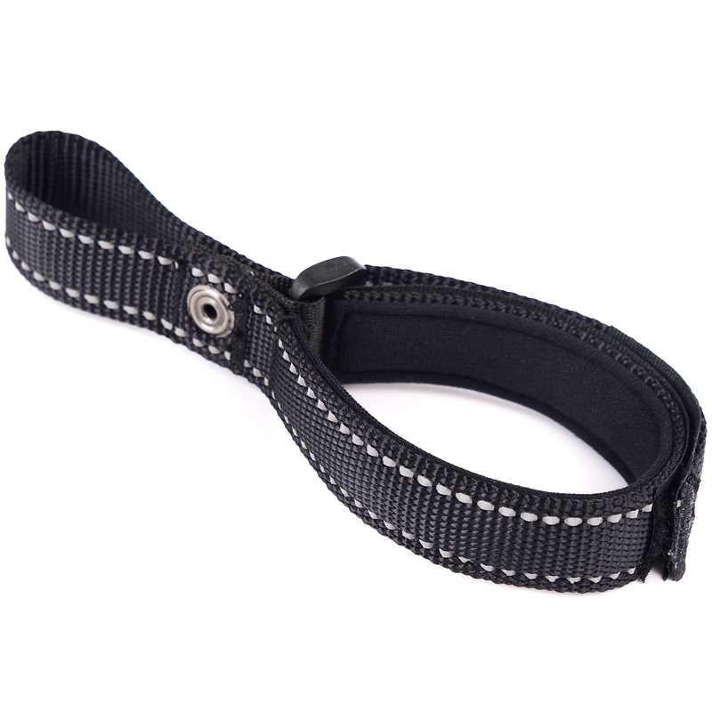 igadgitz home U7295 Adjustable Safety Dog Lead Wrist Strap, for Retractable & Standard Pet Leads - Black
