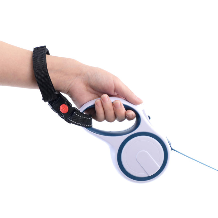 igadgitz home U7318 Adjustable Safety Dog Lead Wrist Strap, for Retractable & Standard Pet Leads - Black