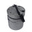 iGadgitz Home U7267 Polyester Round Knitting Bag, Round Yarn Storage Bag, Portable Crochet Bag with Shoulder Strap - Grey