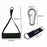 CampTeck Resistance Band Handles, Cable Machine Attachments, Exercise Machine Accessories, Gym Pull Handle (Pair) with Carabiners and Carry Bag