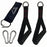 CampTeck Resistance Band Handles, Cable Machine Attachments, Exercise Machine Accessories, Gym Pull Handle (Pair) with Carabiners and Carry Bag