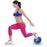CampTeck Yoga Pilates Ball Plastic Anti Burst 23cm Pilates Ball for Exercise, Gym, Fitness, Core Training etc with Hand Pump