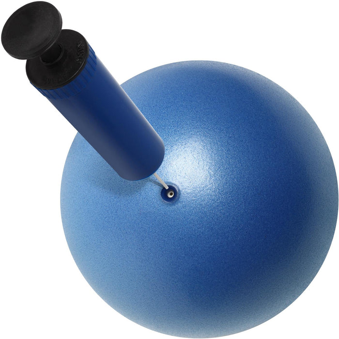 CampTeck Yoga Pilates Ball Plastic Anti Burst 23cm Pilates Ball for Exercise, Gym, Fitness, Core Training etc with Hand Pump