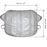 CampTeck U6911 - Car Windscreen Cover Frost Protector Windscreen Sun Shade Protector Universal Fit (145x119cm) - Silver