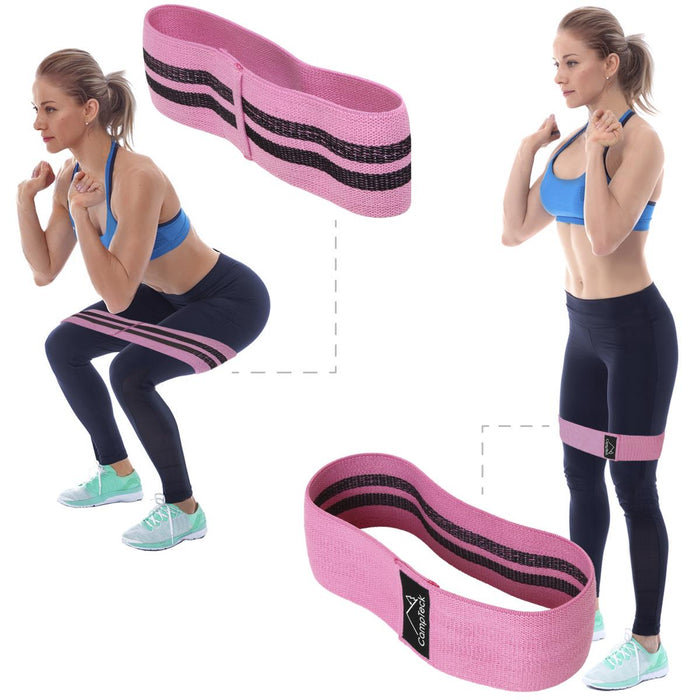 Polyester & Latex Hip Band Elasticated Glute Resistance Bands Non-slip Squat Band