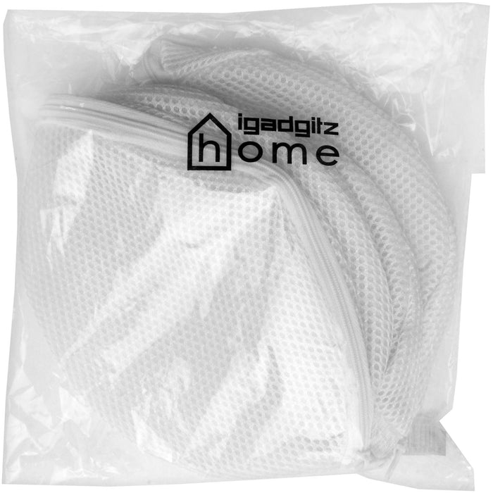 iGadgitz Home Bra Wash Bag Underwear Lingerie Laundry Bags Mesh Bra Washing Bag - Set of 3