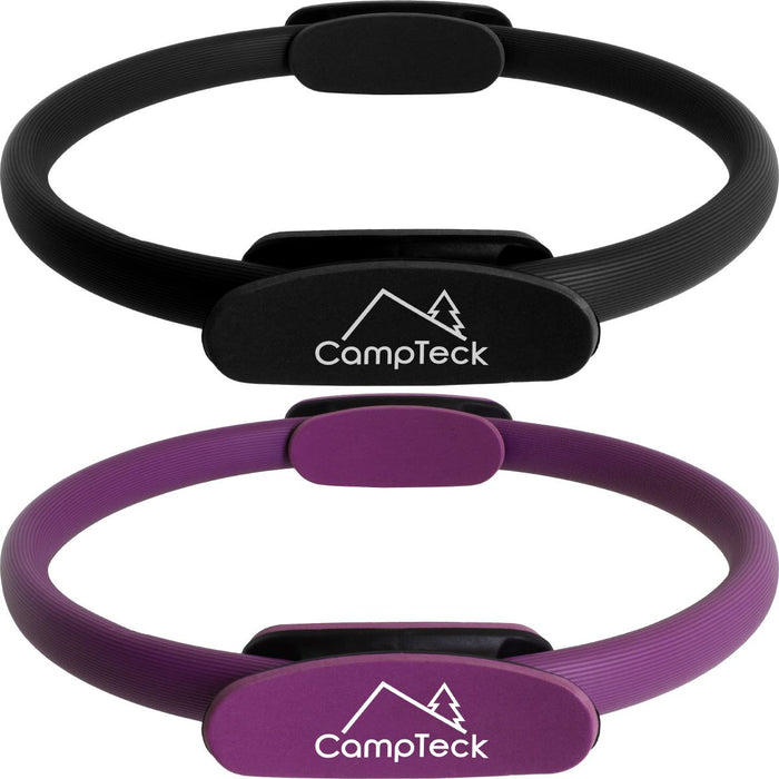 CampTeck Double Handled Pilates Ring - Yoga Gym Fitness Exercise Dual Band Circle