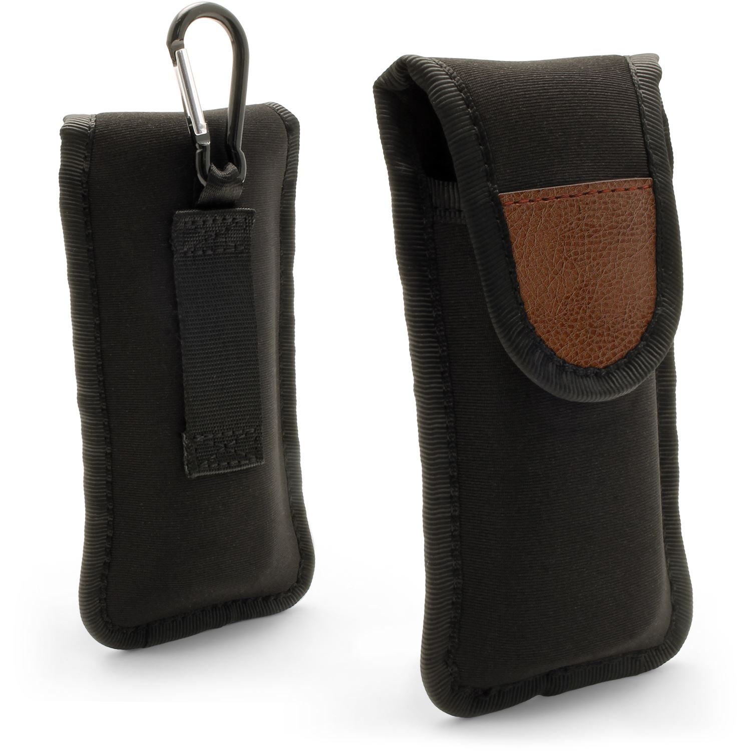 iGadgitz Black Neoprene Pouch Sleeve Case for Digital Voice Recorders (Internal Dimensions: 125x45x21mm)