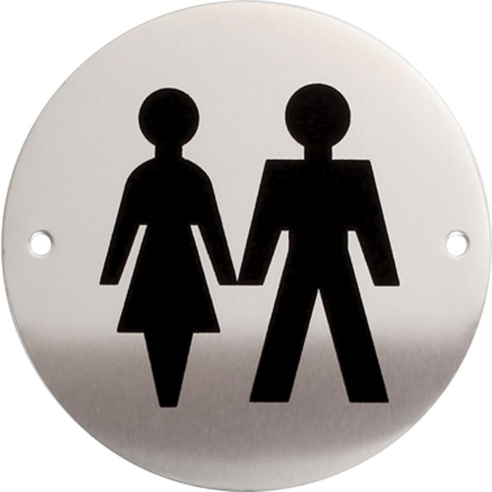 iGadgitz Home Aluminium WC sign, Toilet Sign, Washroom Sign, Restroom sign, Lavatory Sign - Toilets, Lavatories, Cloakrooms, Restrooms, Washrooms