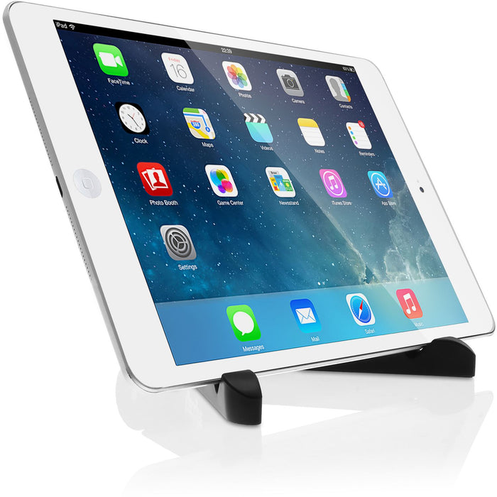 iGadgitz Black Adjustable Tablet Plastic Holder Stand (iPad Air Mini, Samsung Tab, Sony Xperia Tablet, ASUS, Kobo etc)