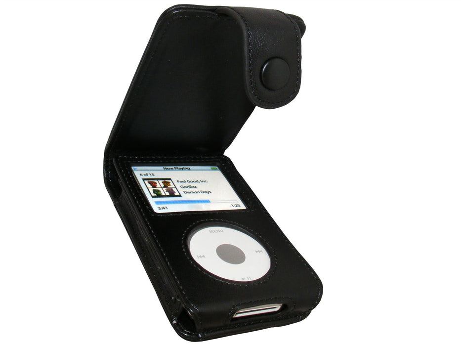 iGadgitz Leather Case for Apple iPod Classic 80gb, 120gb, 160gb & Screen Protector (PU & Genuine leather available)
