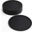BPA Free Silicone Coasters Non-slip Cup Mats, Pack of 8 - Round Shaped  - Black
