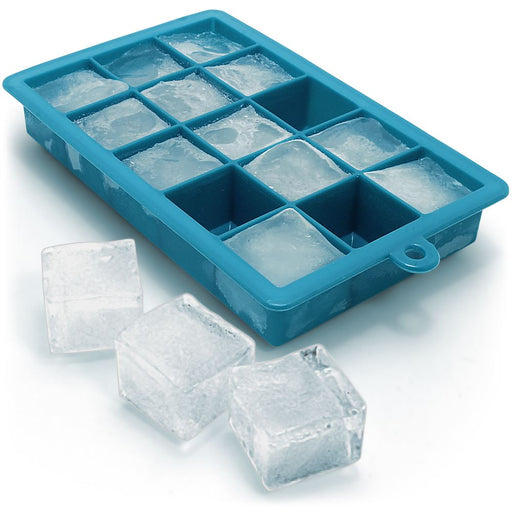 iGadgitz Home Silicone Ice Cube Tray 15 Square Food Grade Ice Cube Moulds – Pack of 1