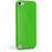 iGadgitz Green Glossy Crystal Gel Skin TPU Case Cover for Apple iPod Touch 6th & 5th Generation + Screen Protector