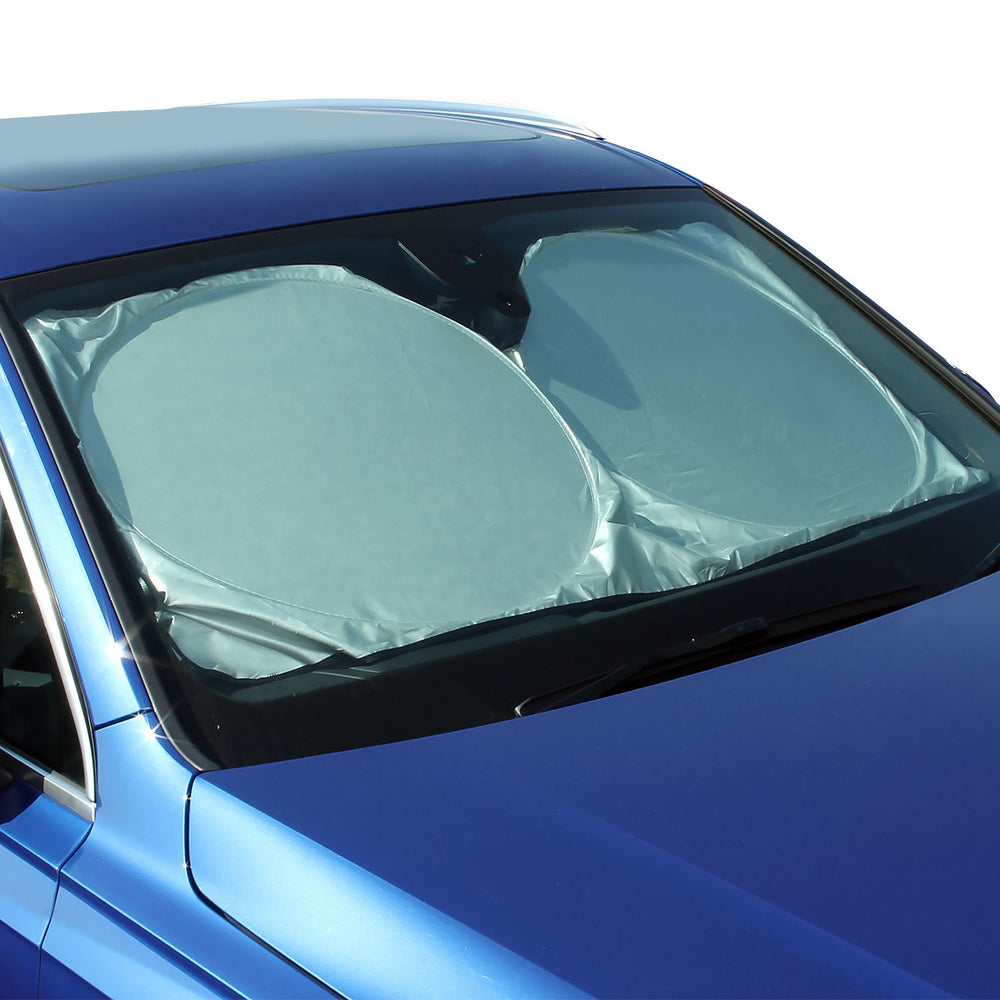 CampTeck U6834 Foldable Reflective Car Windscreen Sunshade UV Rays Sun Shade Sun Protector Universal Fit (148cmx70cm)