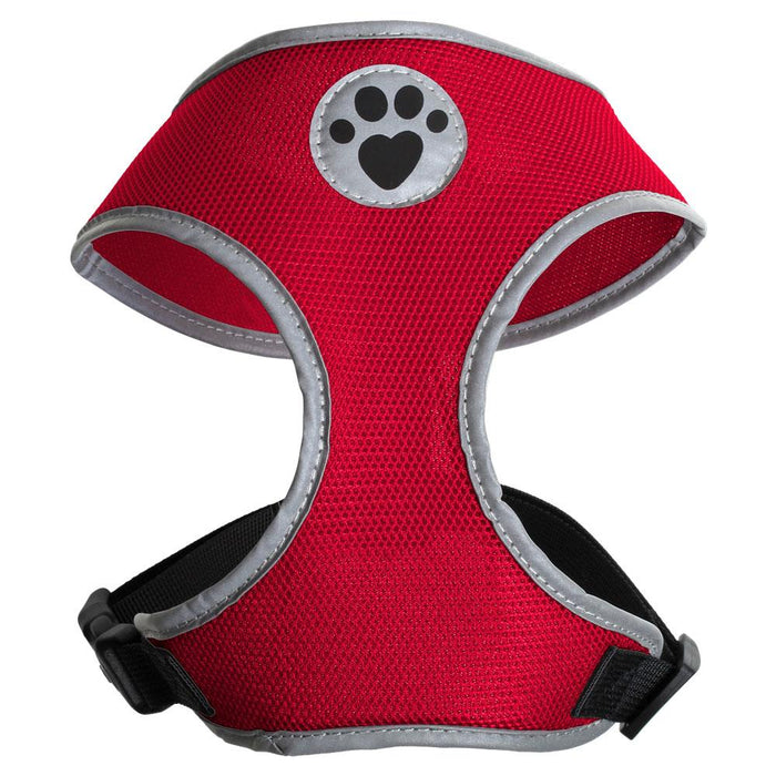 iGadgitz Home Sweat-Proof Dog Harness, Puppy Harness, Walking Dog Vest in Various Colours with Reflective High Visibility Piping & Secure Lockable buckle