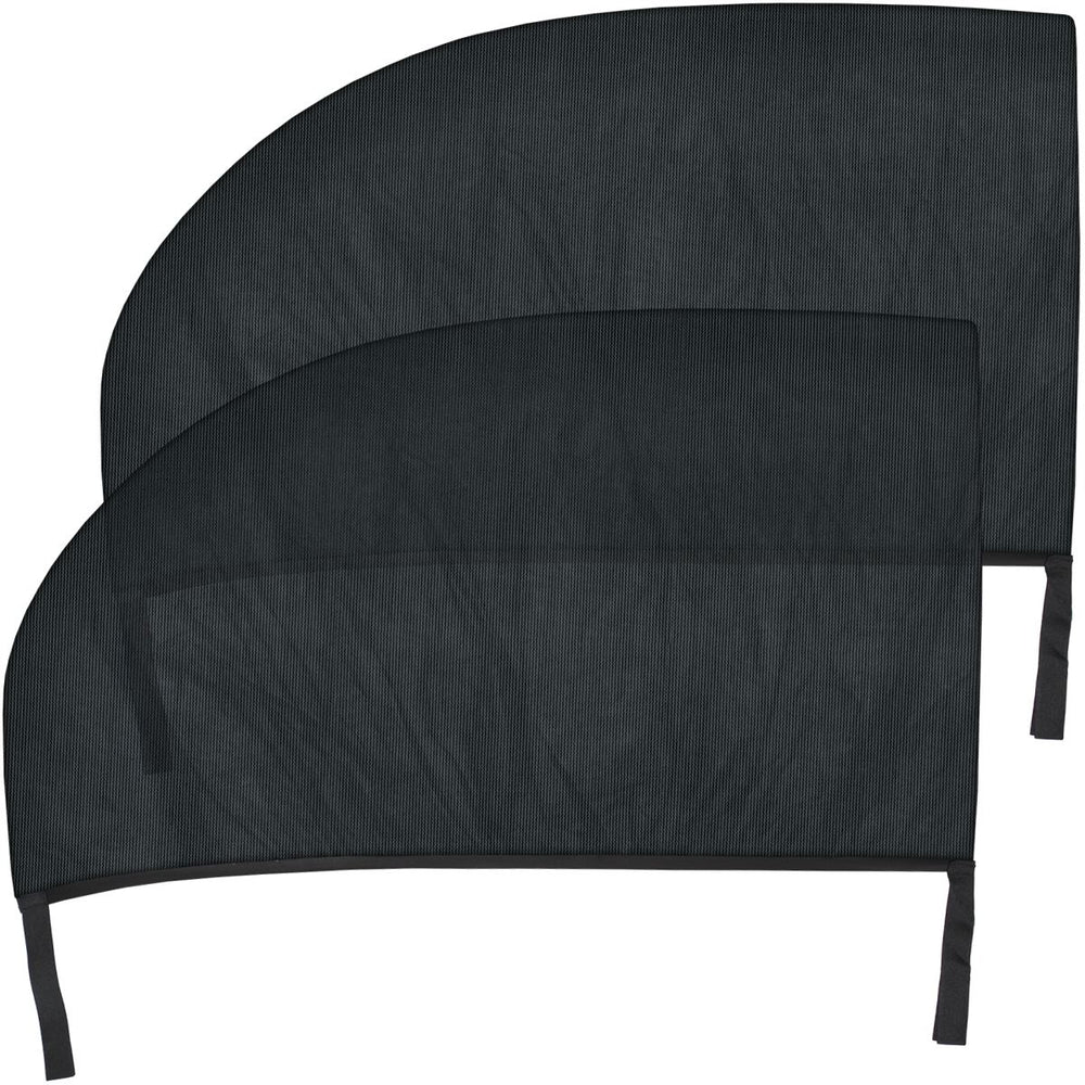 Polyester Mesh Car Window Shade Car Sun Shade (2pcs) For Left & Right Rear Side Doors - Black