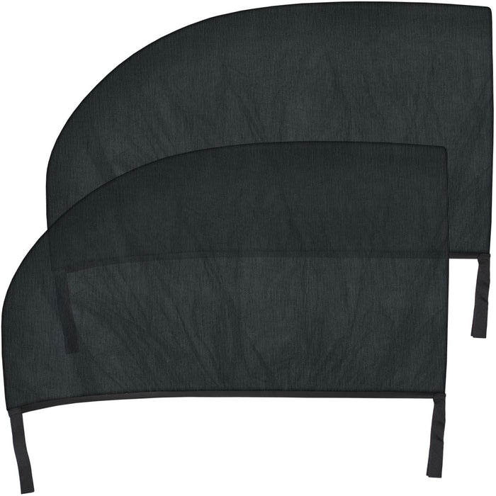Polyester Mesh Car Window Shade Car Sun Shade (2pcs) For Left & Right Rear Side Doors - Black
