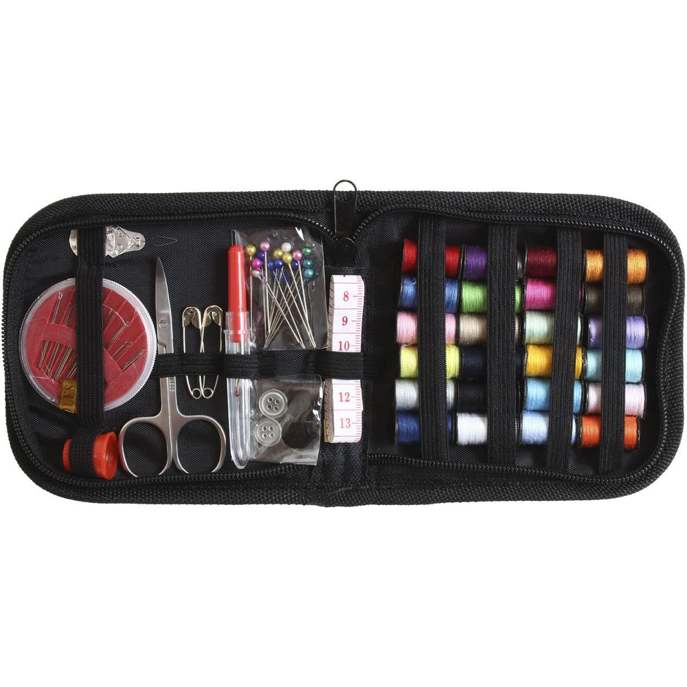 iGadgitz Home U7003 - 66 Piece Mini Sewing Kit Accessories Bundle Portable Hand Sewing Kit with Case for Adults, Travel, Home and Emergency Use