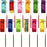CampTeck U7151 Assorted Colour 2m Dance Ribbons, Rhythmic Gymnastics Ribbons -Multicolour -Pack of 12