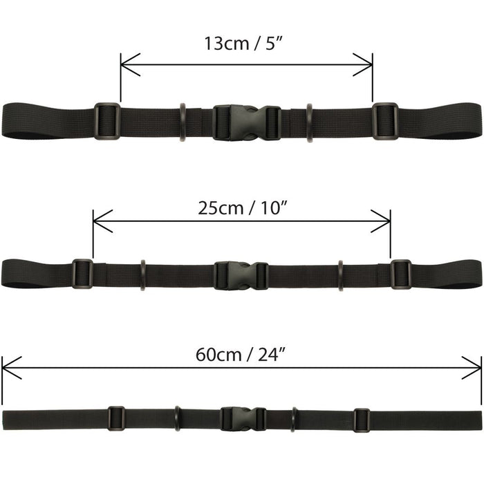 CampTeck U6839 Adjustable Chest Strap for Backpack and Rucksacks - Hiking, Running, Outdoor activities - Black