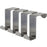 Stainless Steel Over Door Hooks Reversible Hangers for Cupboard Cabinet Drawer Kitchen Bathroom, etc.