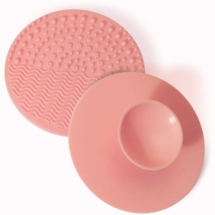 iGadgitz Home U6869 Silicone Make Up Brush Cleaner Mat with Suction Cup (2 pack) BPA Free Non-Toxic