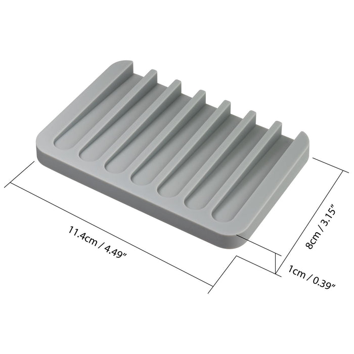 Kenney Gray Silicone Soap Dish