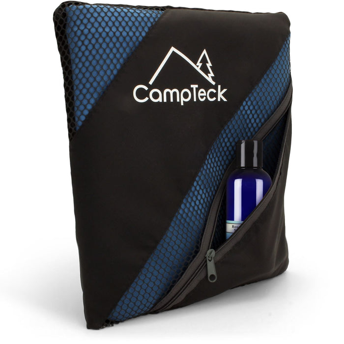 CampTeck Large (180x80cm) Lightweight and Compact Microfibre Towel for Sports, Gym, Beach, Swimming, Yoga, Camping