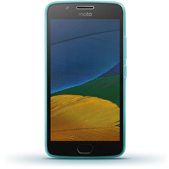 iGadgitz Glossy TPU Gel Skin Case Cover for Motorola Moto G5 (Lenvo Moto G5) + Screen Protector