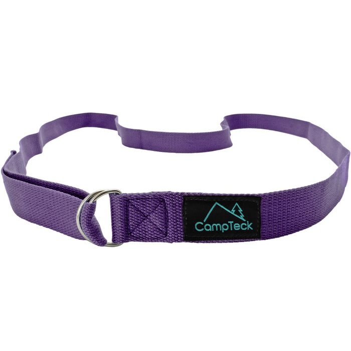 CampTeck D-Ring Polyester Yoga Strap – Adjustable Stretching Yoga Belt