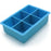 iGadgitz Home Silicone Ice Cube Tray 6 Extra Large Square Food Grade Jumbo Ice Cube Moulds - Pack of 2