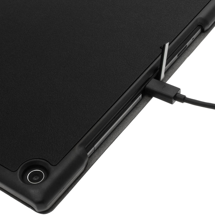 iGadgitz Premium Black Polyurethane Leather Smart Case for Sony Xperia Z2 Tablets SGP511 (10.1 Inches) with Multi-Angle Stand + Auto Sleep/Wake Feature + Screen Protector