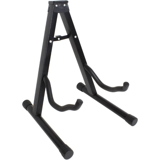 iGadgitz Xtra U6995 - A Frame Guitar Stand Folding Acoustic Guitar Stand Universal Bass Guitar Stand Portable Electric Guitar Stand with Foam Arms - Classic, Acoustic, Electric, Bass - Black