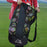 CampTeck U7081 Drawstring Ball Bag Football Bag Polyester Ball Net Bag with Shoulder Strap - Black