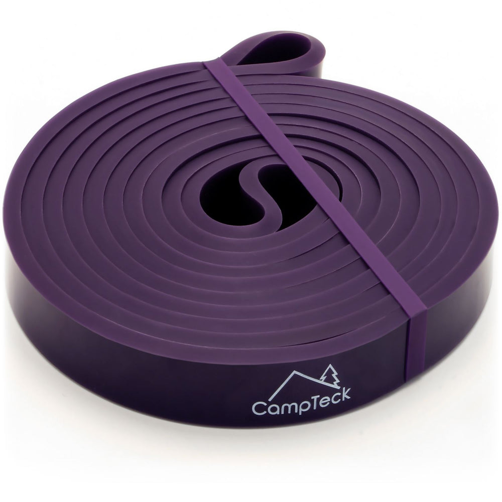 CampTeck Resistance Stretching Band for Gym, Ballet, Yoga, Aerobics, Workout, Pilates, Pull Up, Powerlifting – Purple