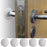 iGadgitz Home Adhesive Silicone Wall Door Stop Bumpers, Door Knob Protector, Door Stop Wall Mount, Door Handle Bumper
